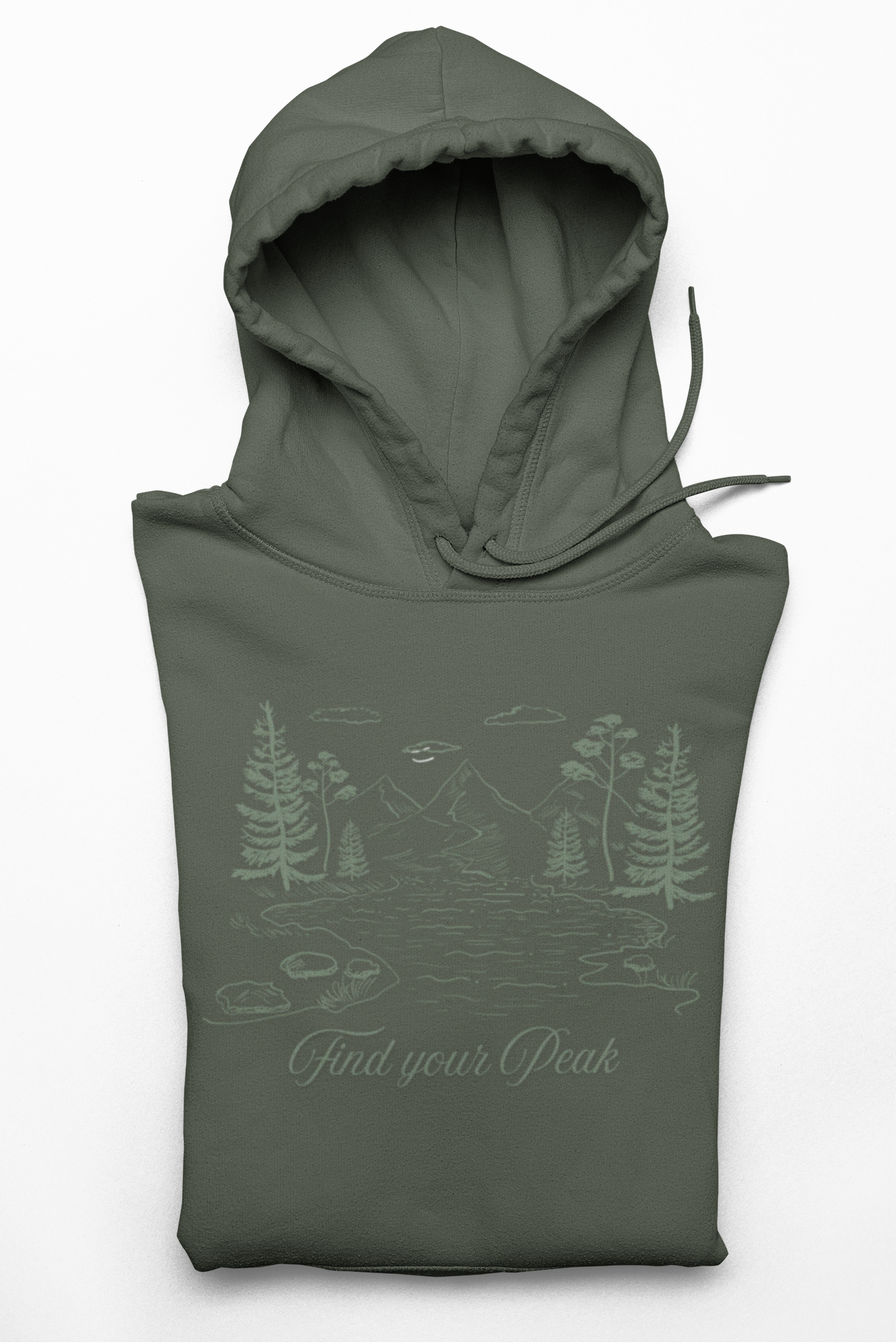 Unisex Hoodie "Find your Peak" – Wander Hoodie | Natur Pullover | Geschenk für Bergliebhaber & Abenteurer | Outdoor Kleidung | Herbst/Winter Look