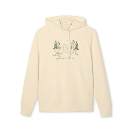 Unisex Hoodie "Find your Peak" – Wander Hoodie | Natur Pullover | Geschenk für Bergliebhaber & Abenteurer | Outdoor Kleidung | Herbst/Winter Look