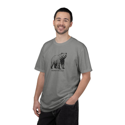 Bear Graphic T-Shirt — "Respect the Wild" Tee