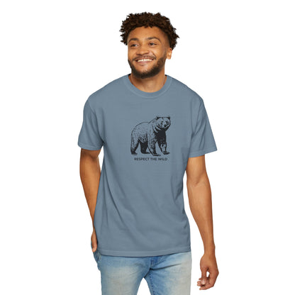 Bear Graphic T-Shirt — "Respect the Wild" Tee