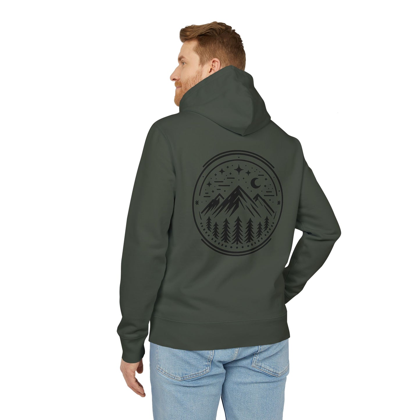 Premium Organic Hoodie Mountain Peak