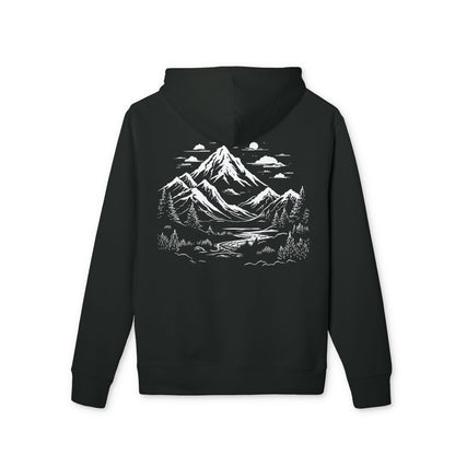Premium Organic Hoodie Mountain Forest