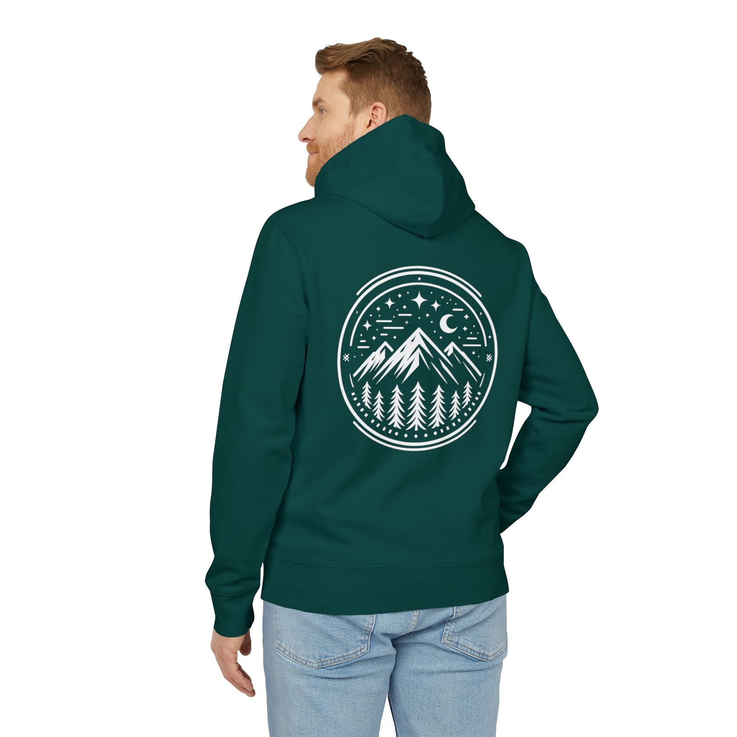 Premium Organic Hoodie Mountain Peak