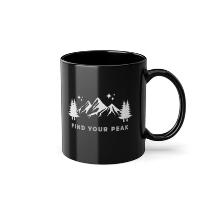 Tasse | Find your Peak | schwarz