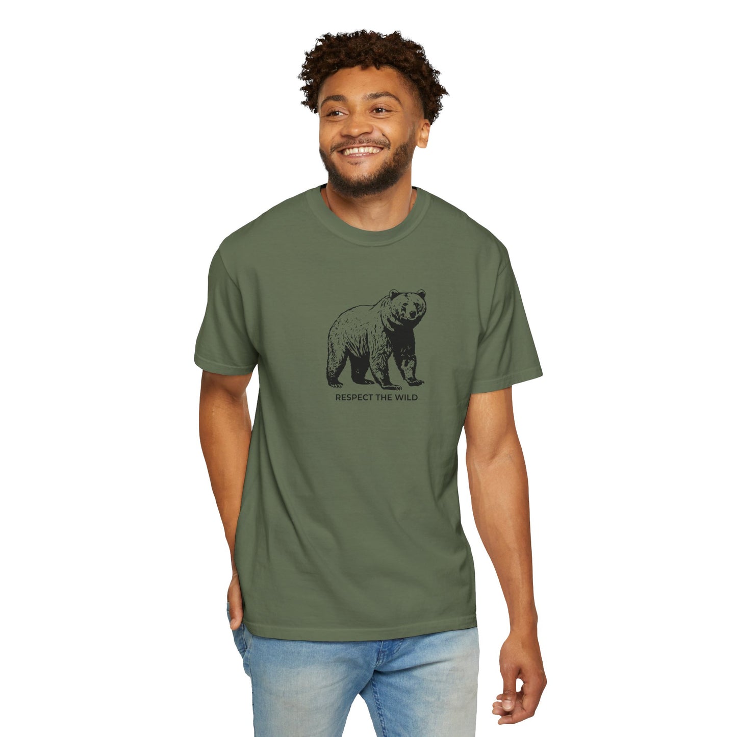 Bear Graphic T-Shirt — "Respect the Wild" Tee