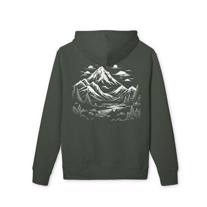 Premium Organic Hoodie Mountain Forest