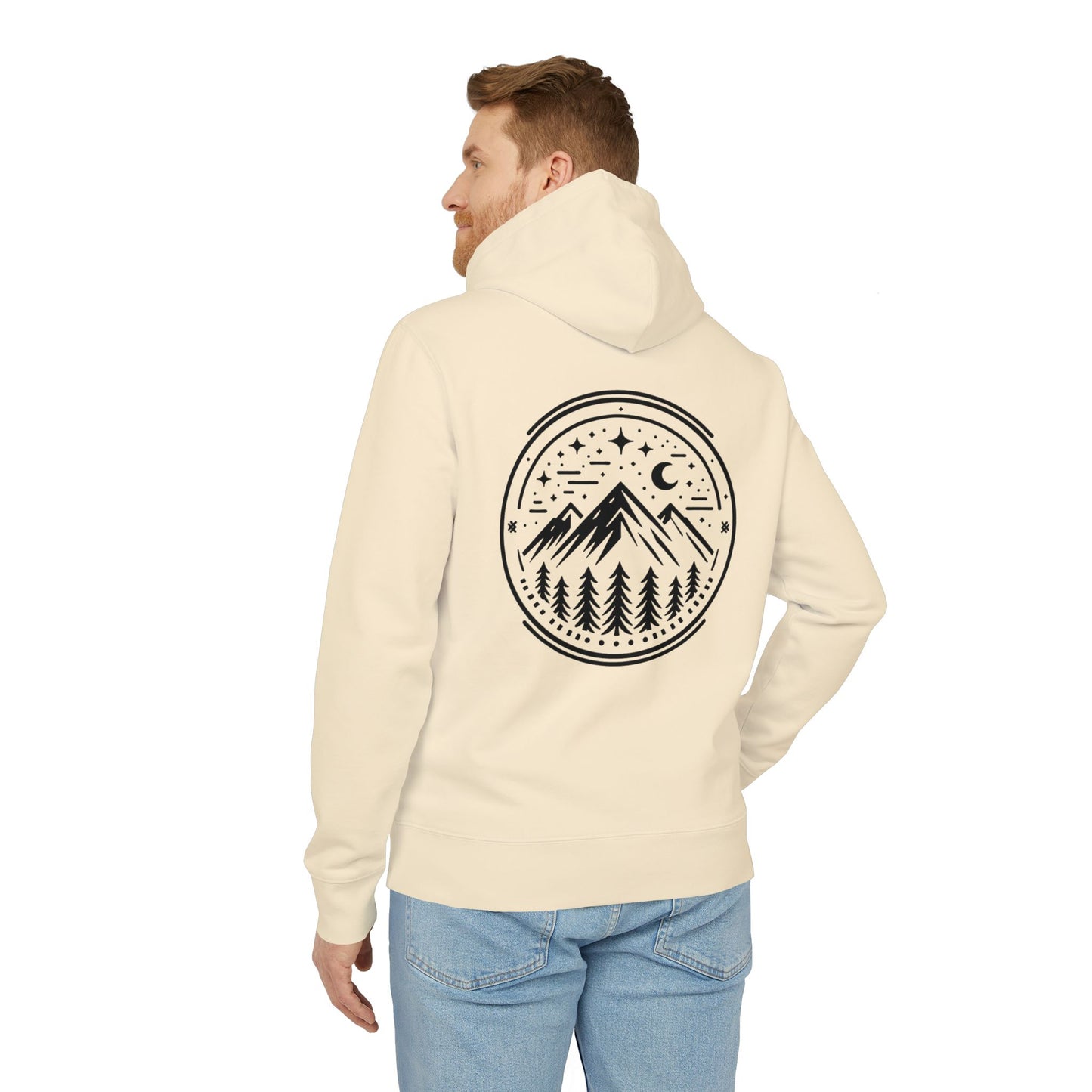 Premium Organic Hoodie Mountain Peak