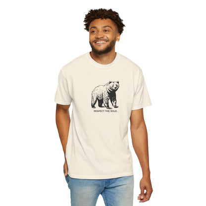 Bear Graphic T-Shirt — "Respect the Wild" Tee