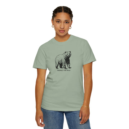 Bear Graphic T-Shirt — "Respect the Wild" Tee