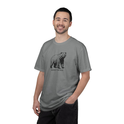 Bear Graphic T-Shirt — "Respect the Wild" Tee