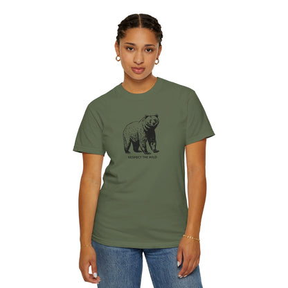 Bear Graphic T-Shirt — "Respect the Wild" Tee