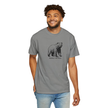 Bear Graphic T-Shirt — "Respect the Wild" Tee