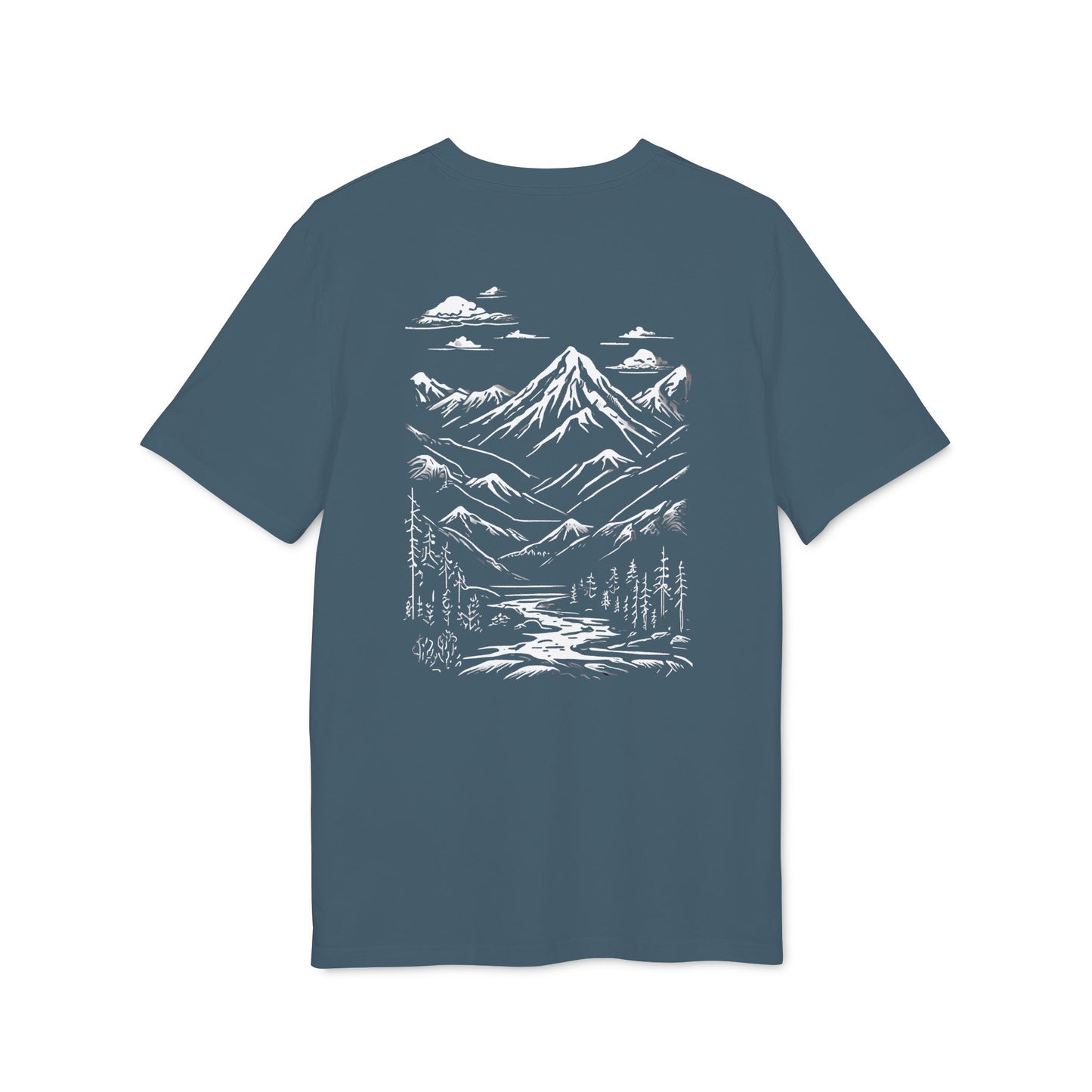 Premium Organic Shirt | Find Your Peak | Mountain River