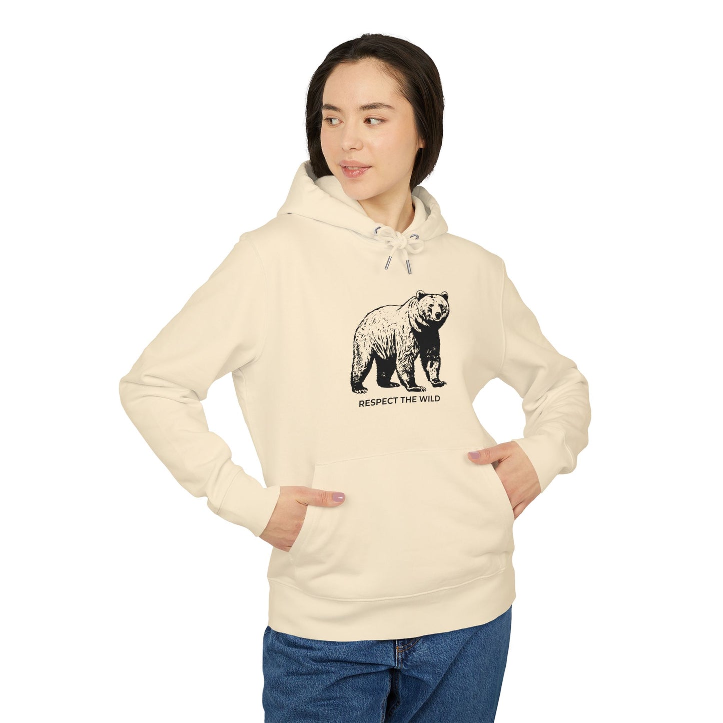 Ultra-Soft Organic Hoodie "Respect the Wild"