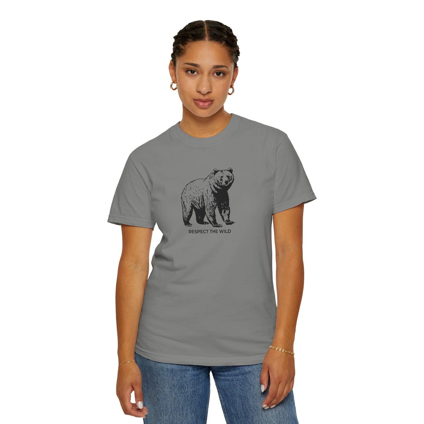 Bear Graphic T-Shirt — "Respect the Wild" Tee