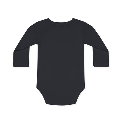 Baby Organic Bodysuit Long-Sleeve |  My first Summit | black
