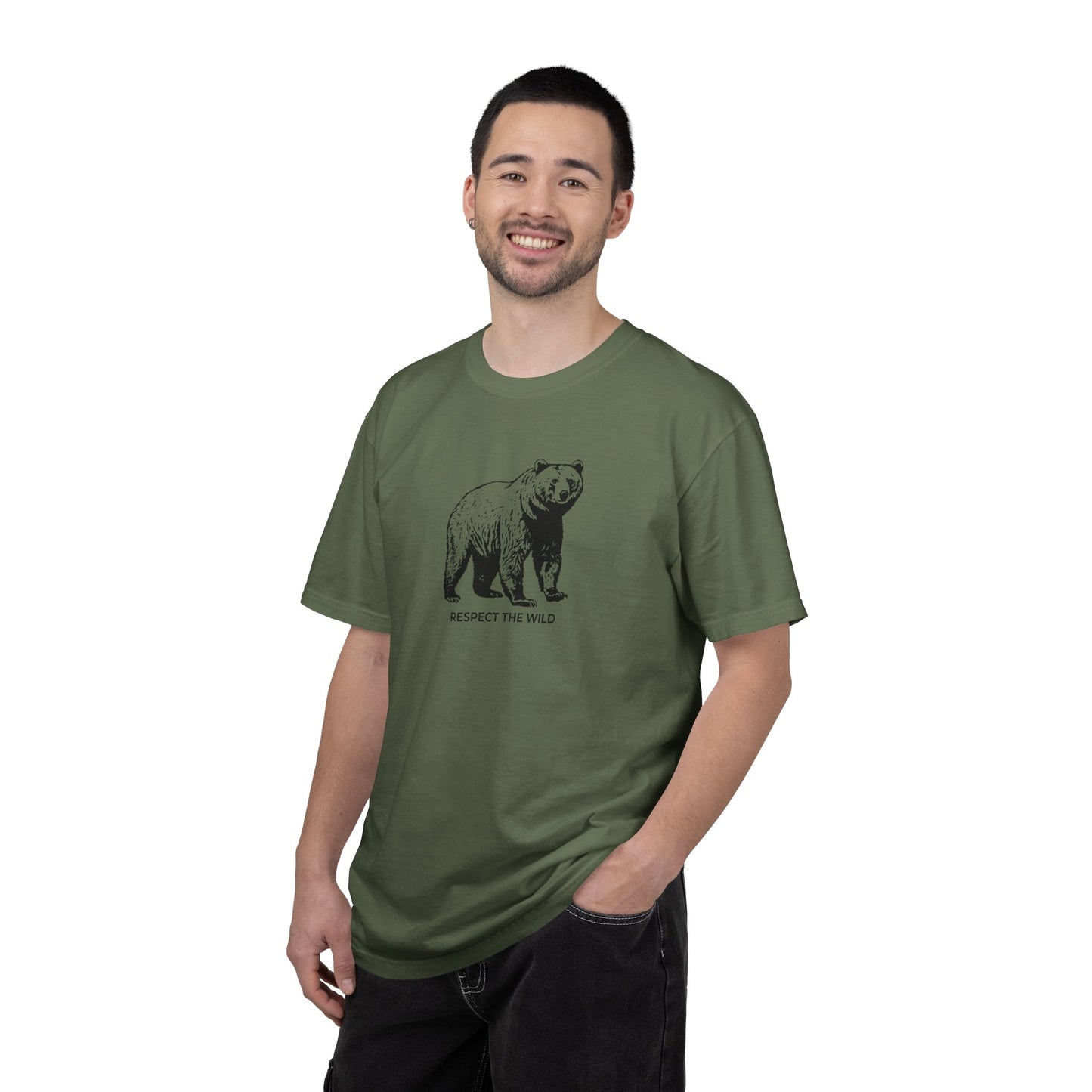 Bear Graphic T-Shirt — "Respect the Wild" Tee