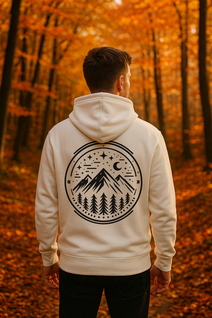 Premium Organic Hoodie Mountain Peak