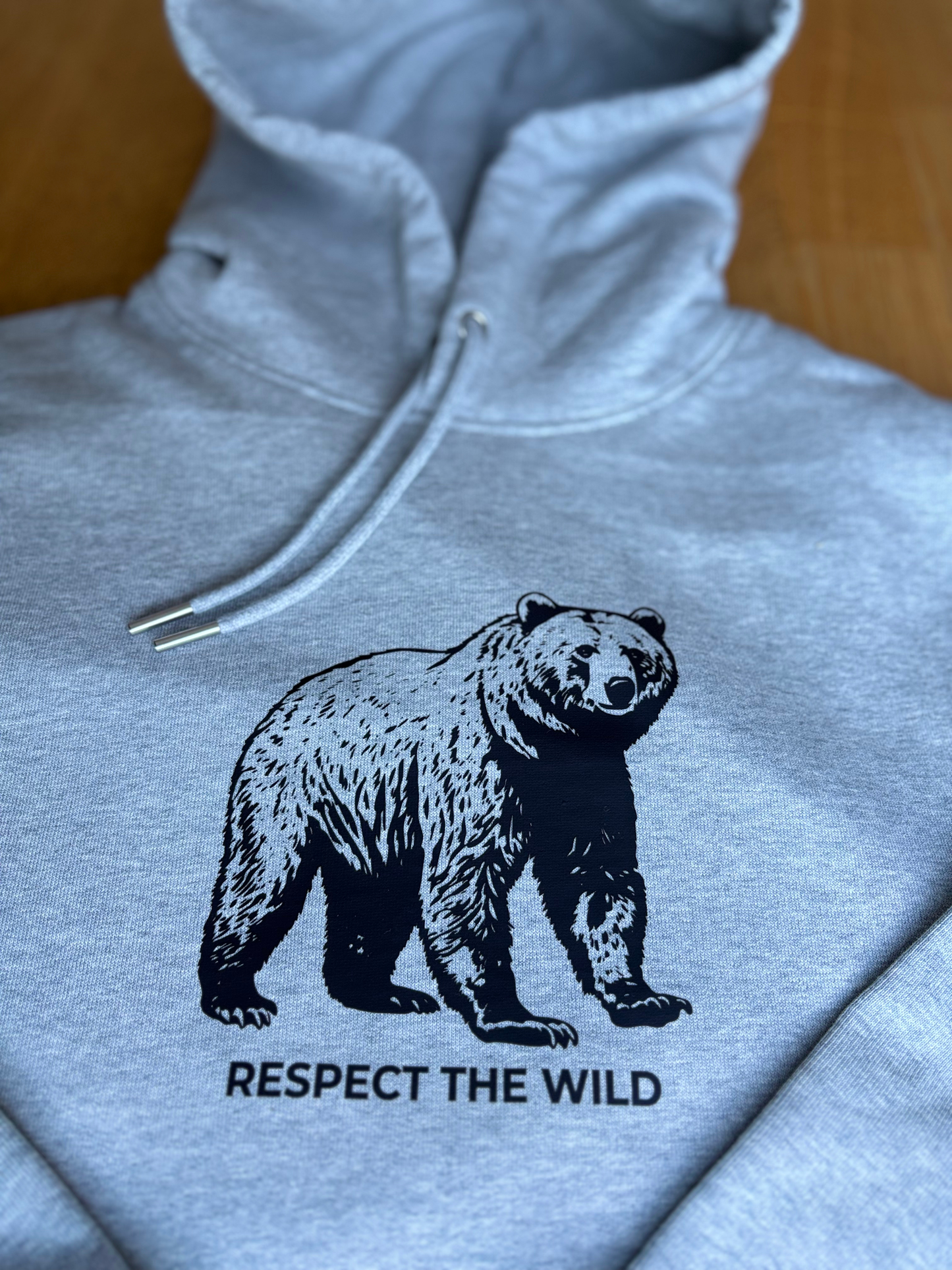 Ultra-Soft Organic Hoodie "Respect the Wild"