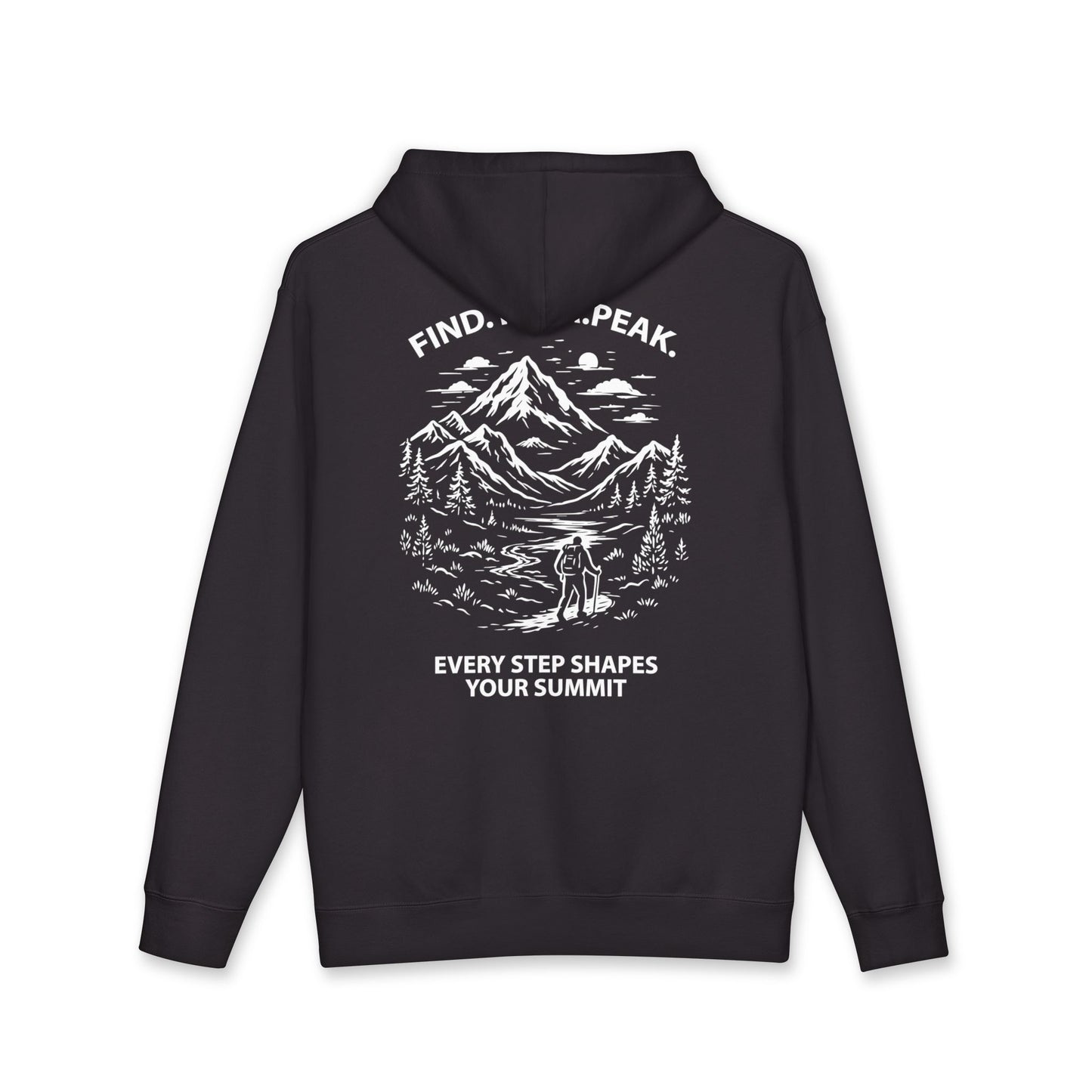 Hoodie – “Every Step Shapes Your Summit” Heavyweight Hoodie