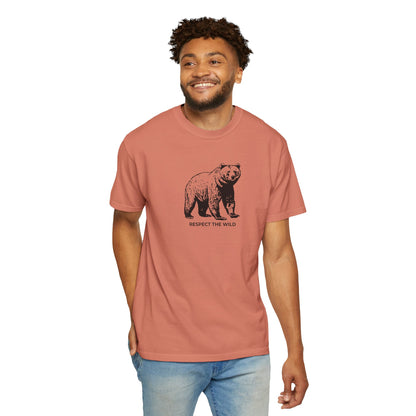 Bear Graphic T-Shirt — "Respect the Wild" Tee