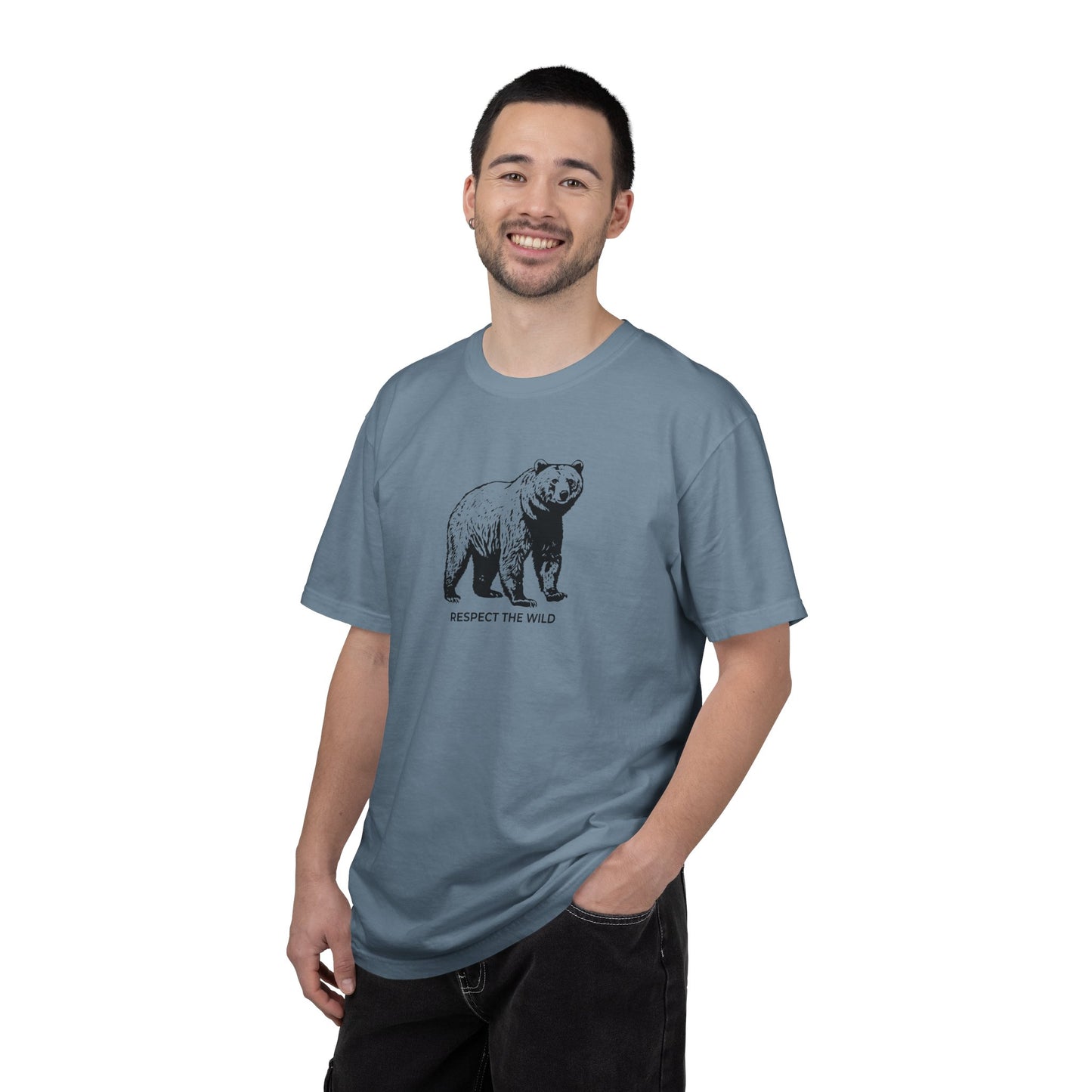 Bear Graphic T-Shirt — "Respect the Wild" Tee