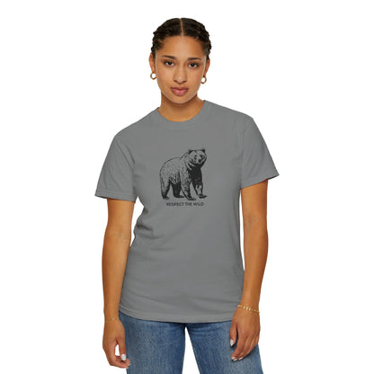 Bear Graphic T-Shirt — "Respect the Wild" Tee