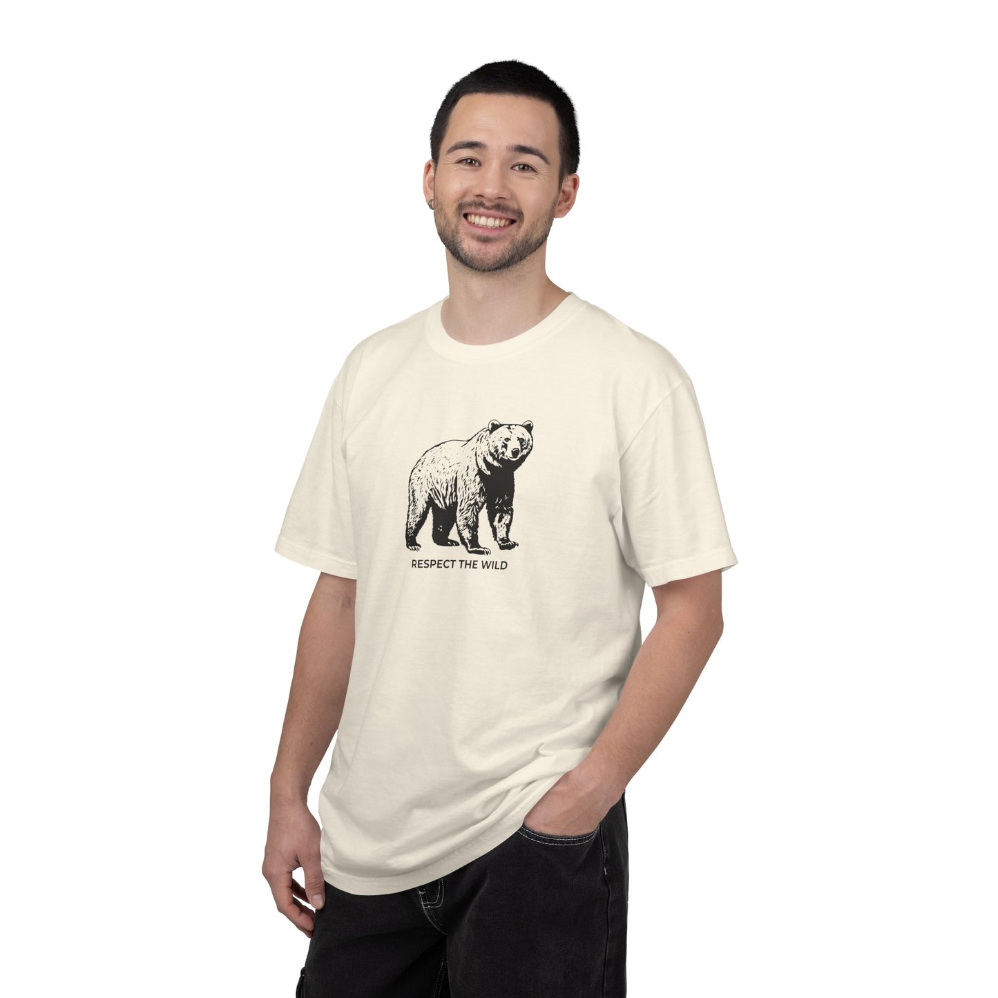 Bear Graphic T-Shirt — "Respect the Wild" Tee