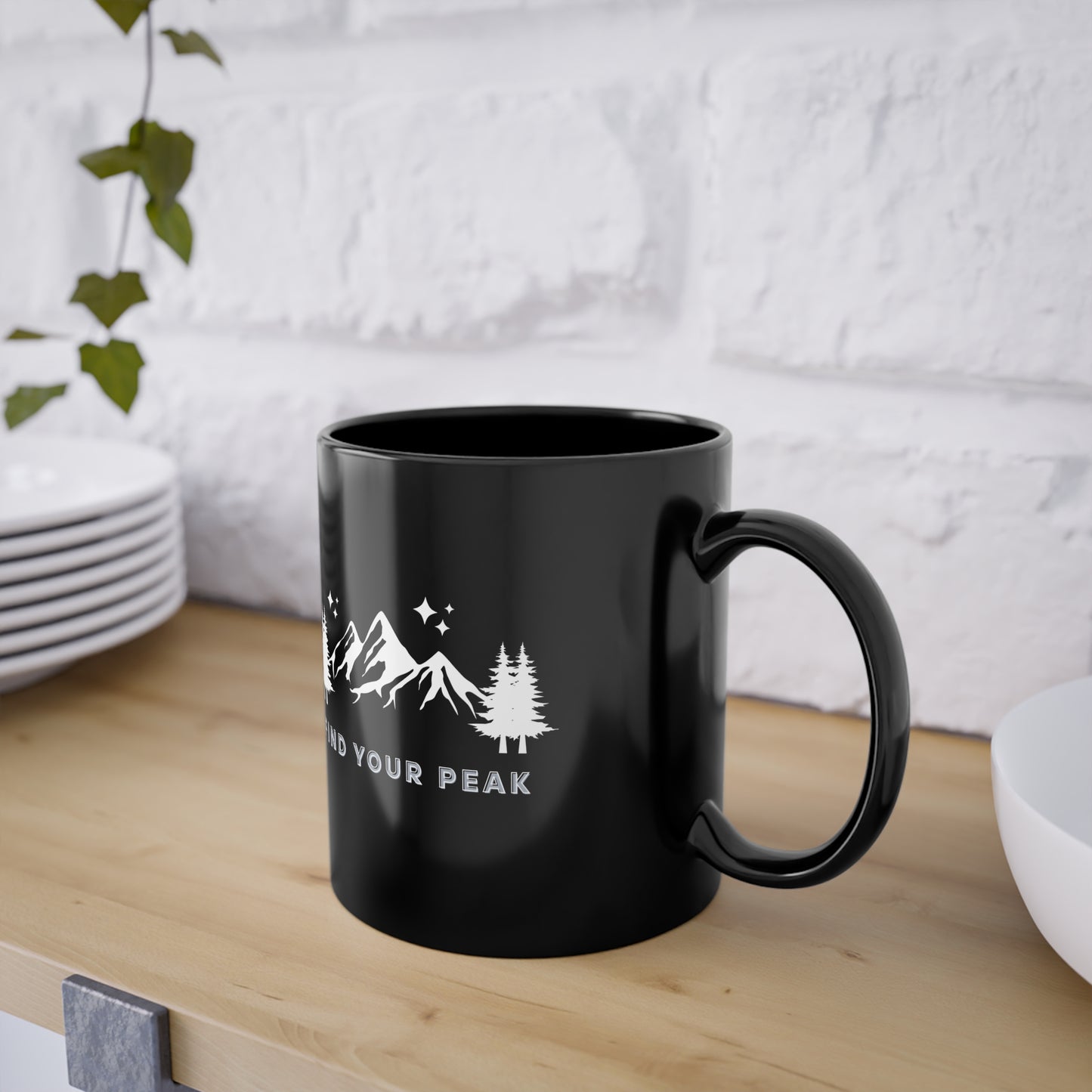 Tasse | Find your Peak | schwarz