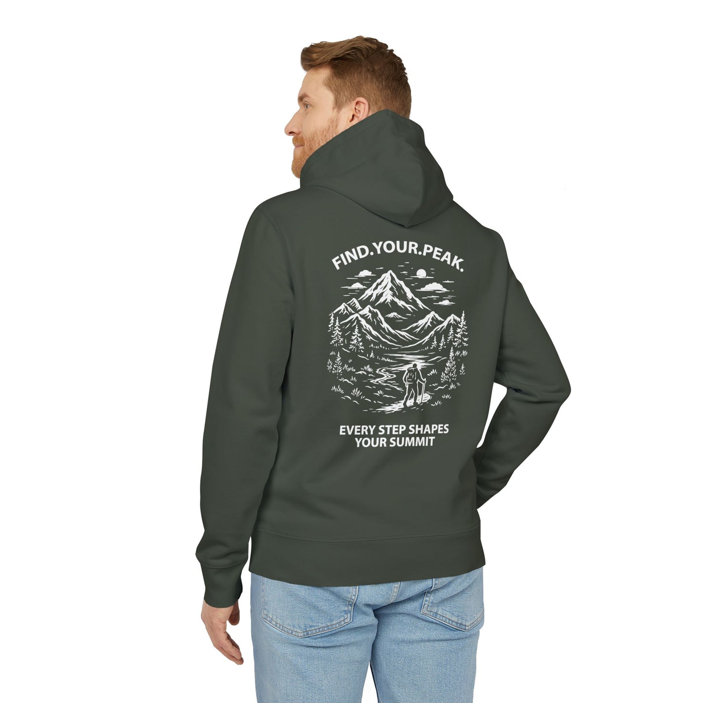 Premium Organic Hoodie - Every Step Shapes Your Summit