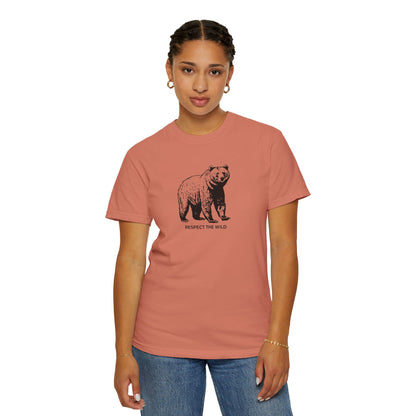 Bear Graphic T-Shirt — "Respect the Wild" Tee
