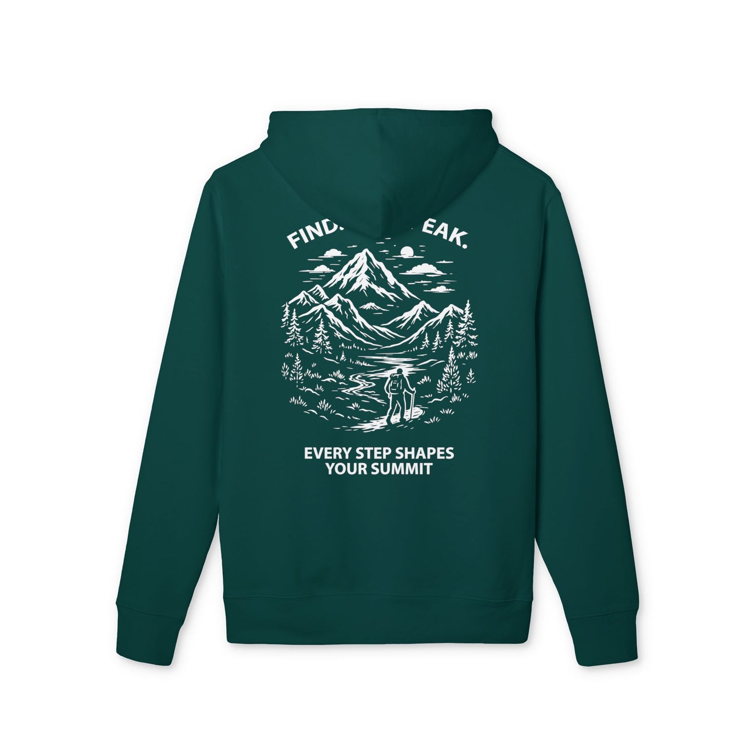 Premium Organic Hoodie - Every Step Shapes Your Summit
