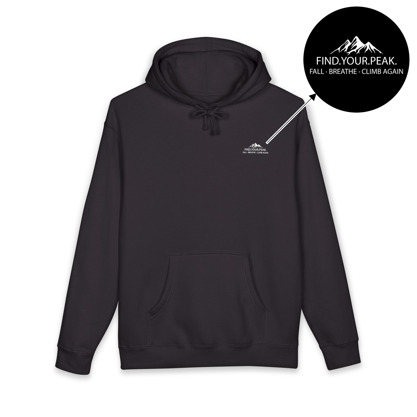 Hoodie — Fall. Breathe. Climb Again.